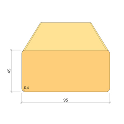 45X95 BYGGREGEL C14 GRAN LPM
