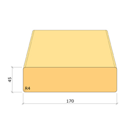 45X170 BYGGREGEL C14 IMP NTR/A 5,4M