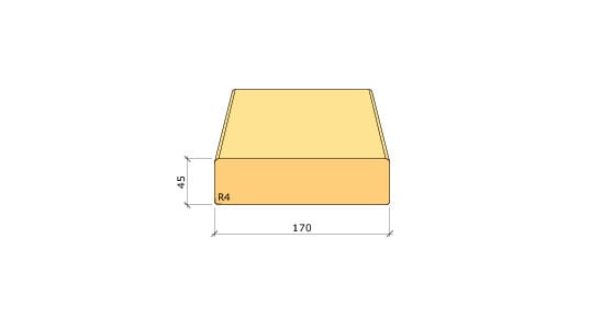 K-VIRKE C24 GRAN 45X170 MM - 