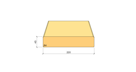 K-VIRKE C24 GRAN 45X220 MM - 