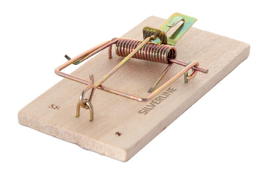 MUSFÄLLA BATTLER M4 TRÄ 4-PACK - Silverline