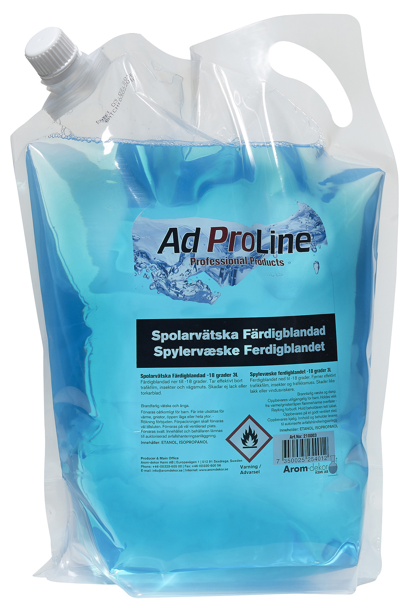 SPOLARVÄTSKA 210003 FÄRDIGBLANDAD BLÅ 3L - Luna