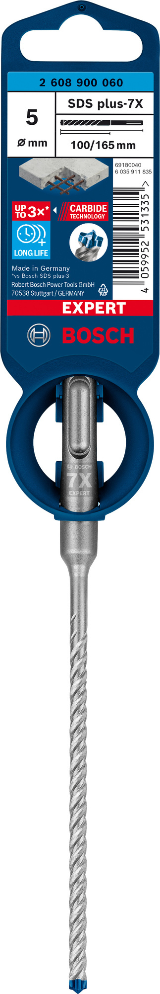 HAMMARBORR PLUS-7X 5X165MM - Bosch