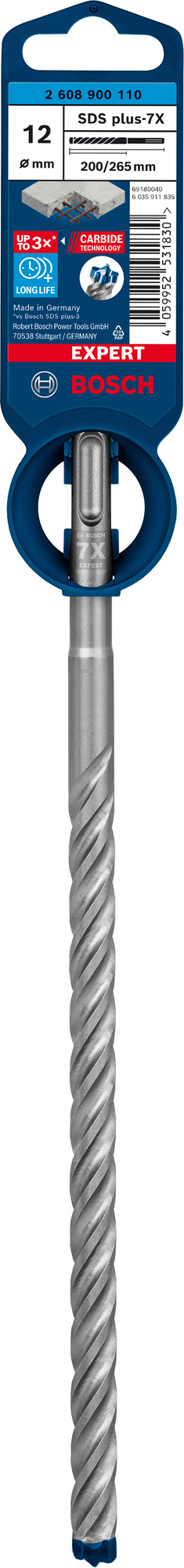 HAMMARBORR PLUS-7X 12X265MM - Bosch