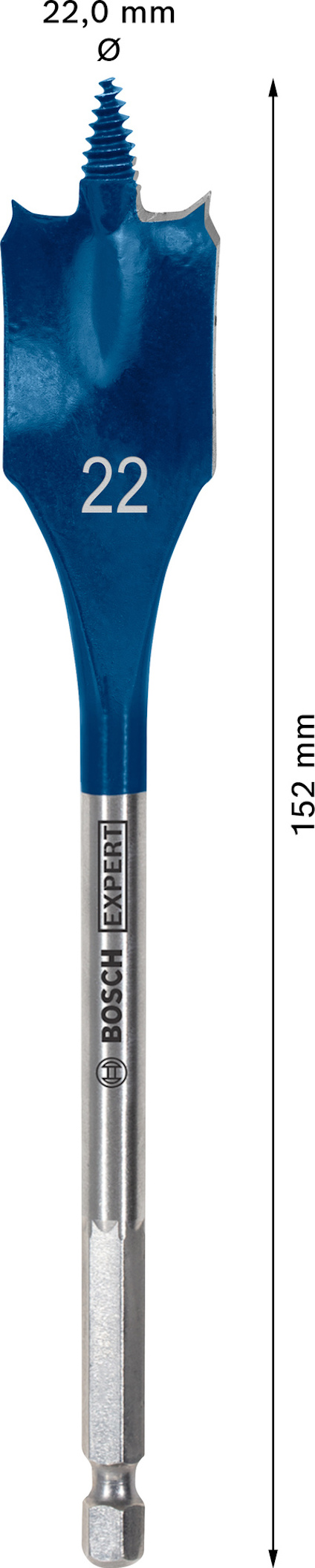 CENTRUMBORR SELFCUT 22X152MM