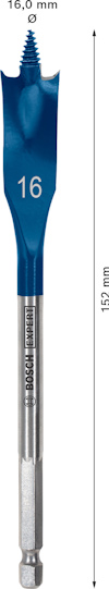 CENTRUMBORR SELFCUT 16X152MM