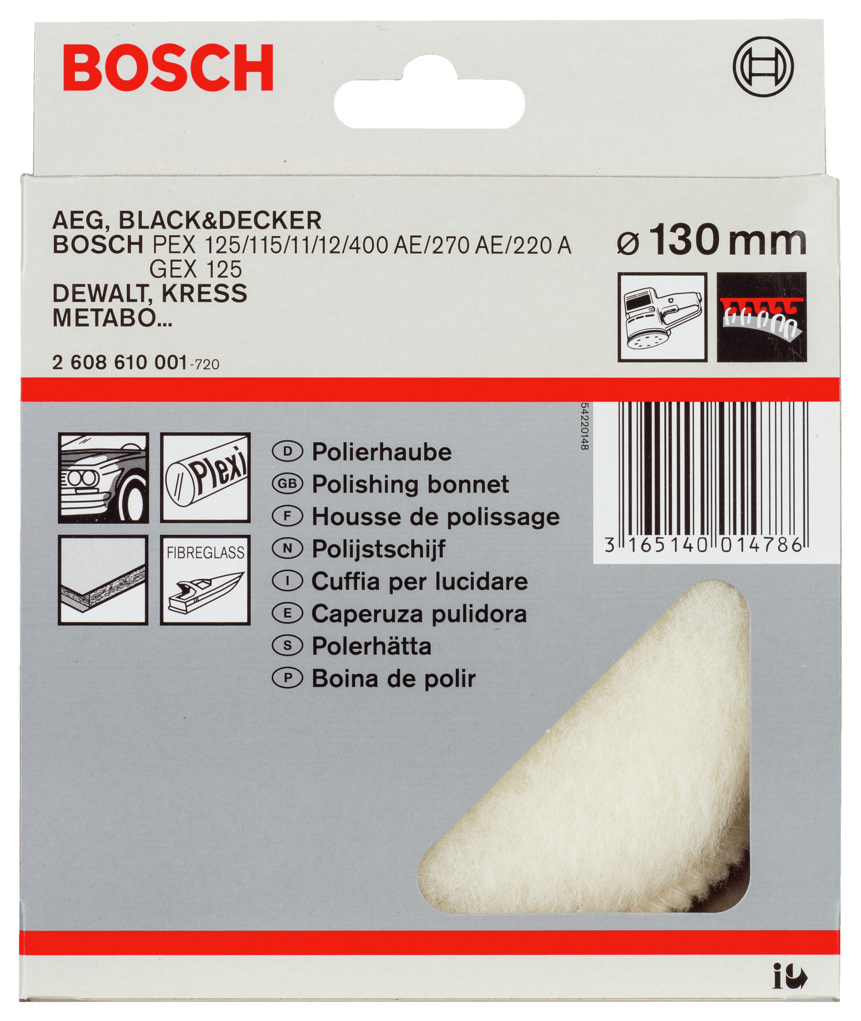 LAMMULLSHÄTTA PEX 115/125  - Bosch