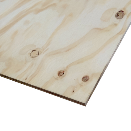 Ljus träskiva med synliga ådringar och kvistar.