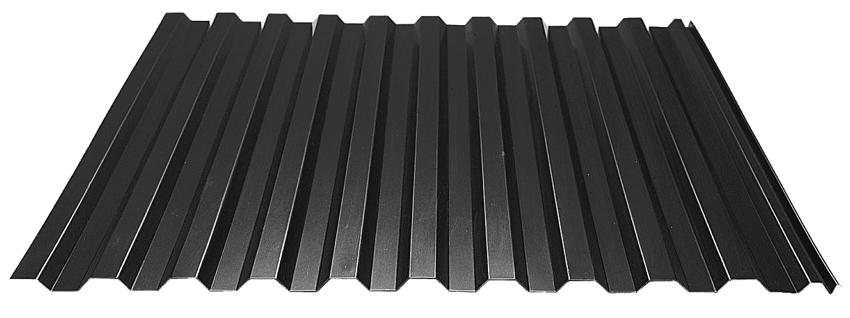 TAKPLÅT 20-105 EKONOMI SVART 76001 HC25 L=5000MM - Plannja