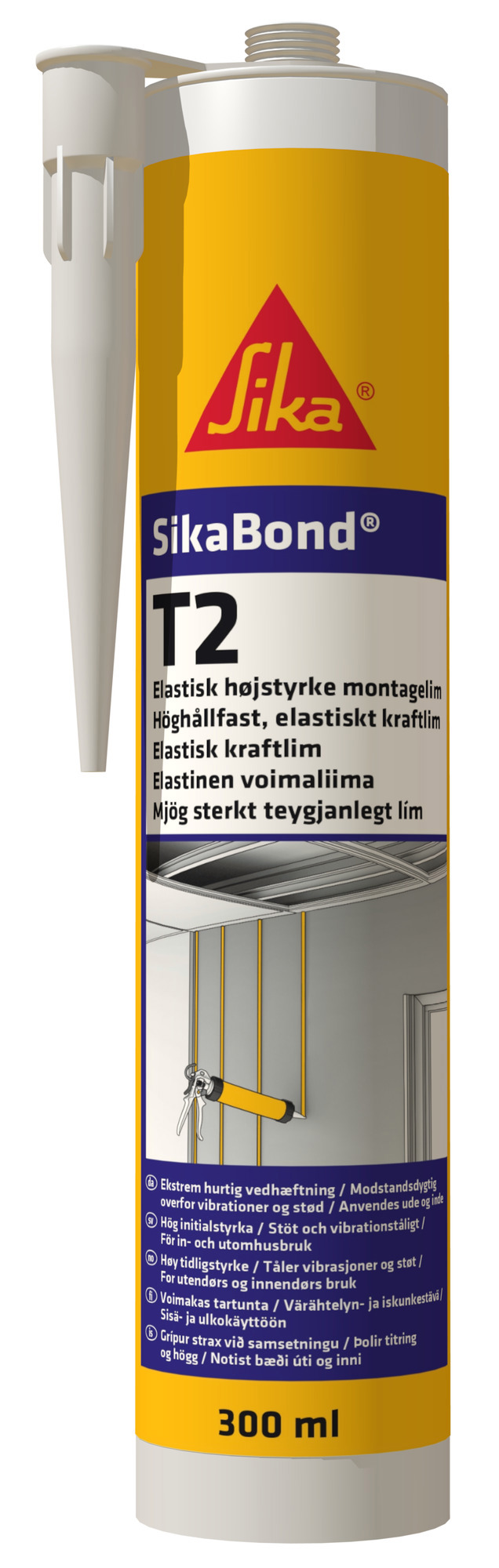 POLYURETANLIM SIKABOND-T2 VIT 300ML - Sika