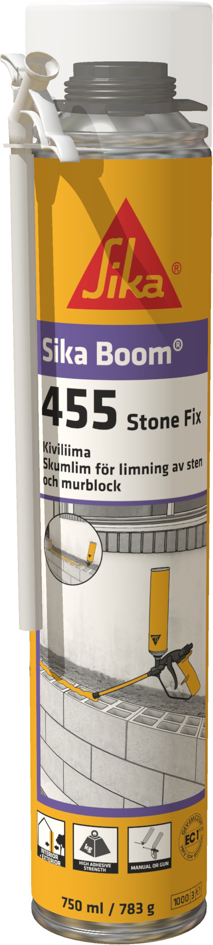 FOGSKUM SIKABOOM-455 STONE FIX 750ML - Sika