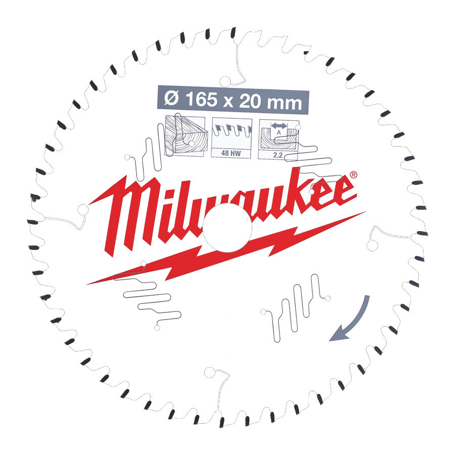 CIRKELSÅGKLINGA W165X20X2,2X48 - Milwaukee