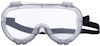 Skyddsglasögon i klar plast med svart justerbart band.