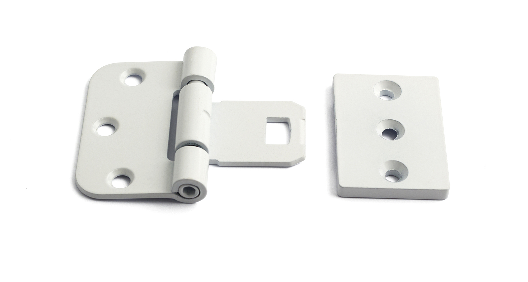 DÖRRGÅNGJÄRN 2465 VIT 65X46 MM 2 ST - Habo