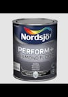 Färgpyts med etiketten "Nordsjö Perform+ Diamond Floor" i grå nyans.