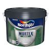 Färgkopp med texten "Nordsjö Murtex Acrylic" och färgglad logo.