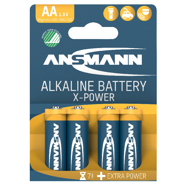 BATTERI X-POWER AA/LR6 1,5V 4P - Thomee