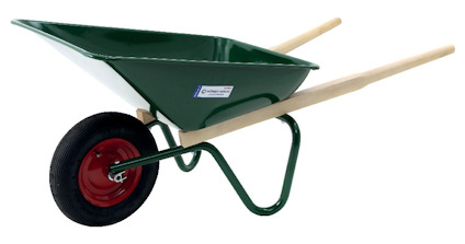 SKOTTKÄRRA 90 L GRÖN 90G 1024 OMONTERAD