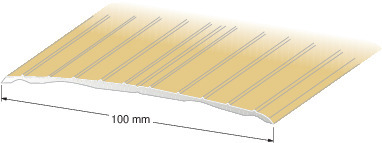 TRÖSKEL 100 MM GULD 200 CM  - Duri