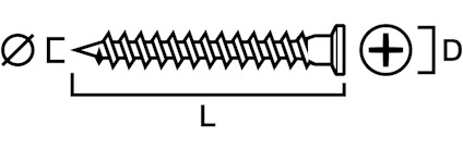 GIPSSKRUV ELFÖRZINKAD GIPS 5,2X38MM 500ST
