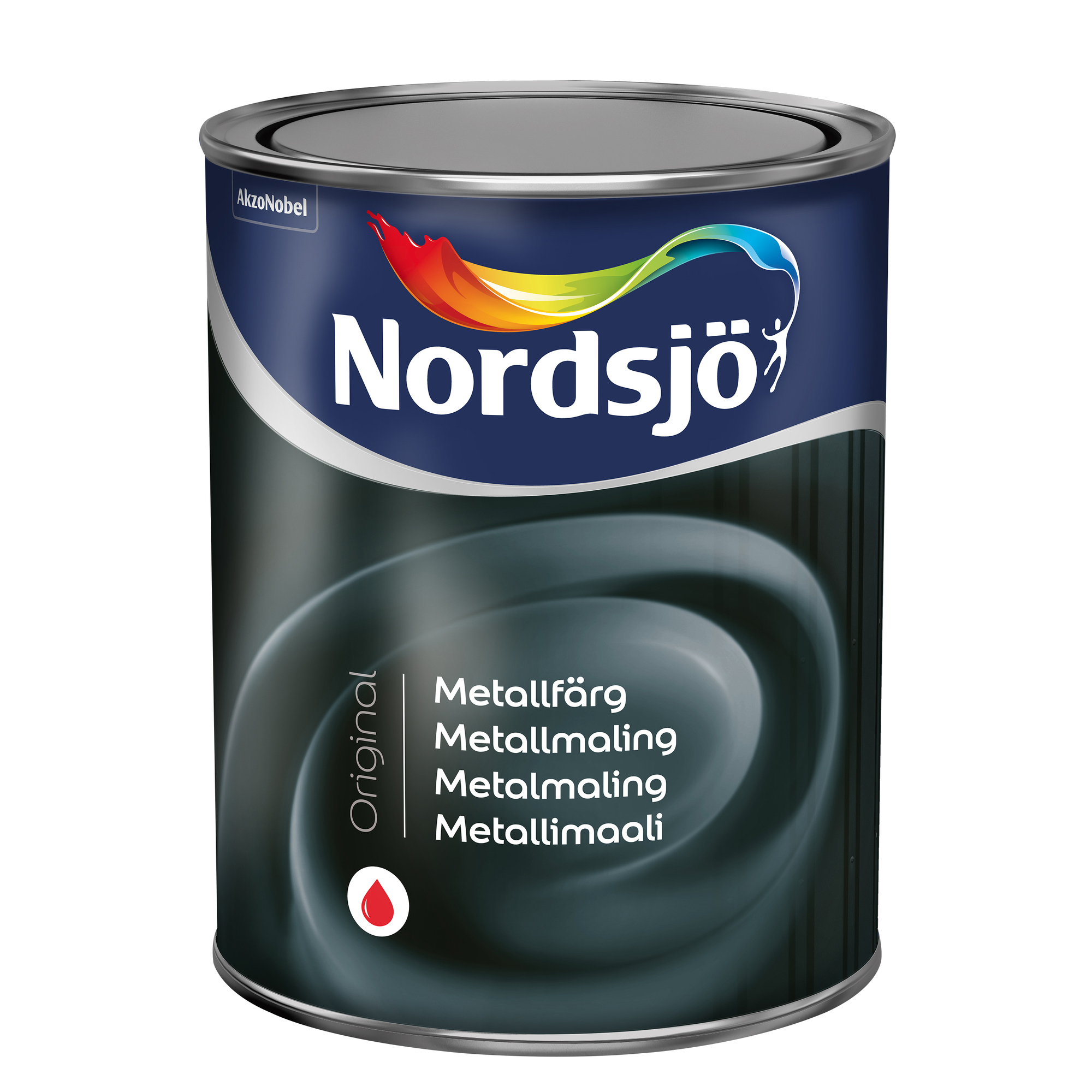 METALLGRUNDFÄRG ORIGINAL RÖD NORDSJÖ UTOMHUS 1L - Nordsjö