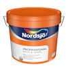 Orange hink med texten "Nordsjö Professional Rems & Skarv".