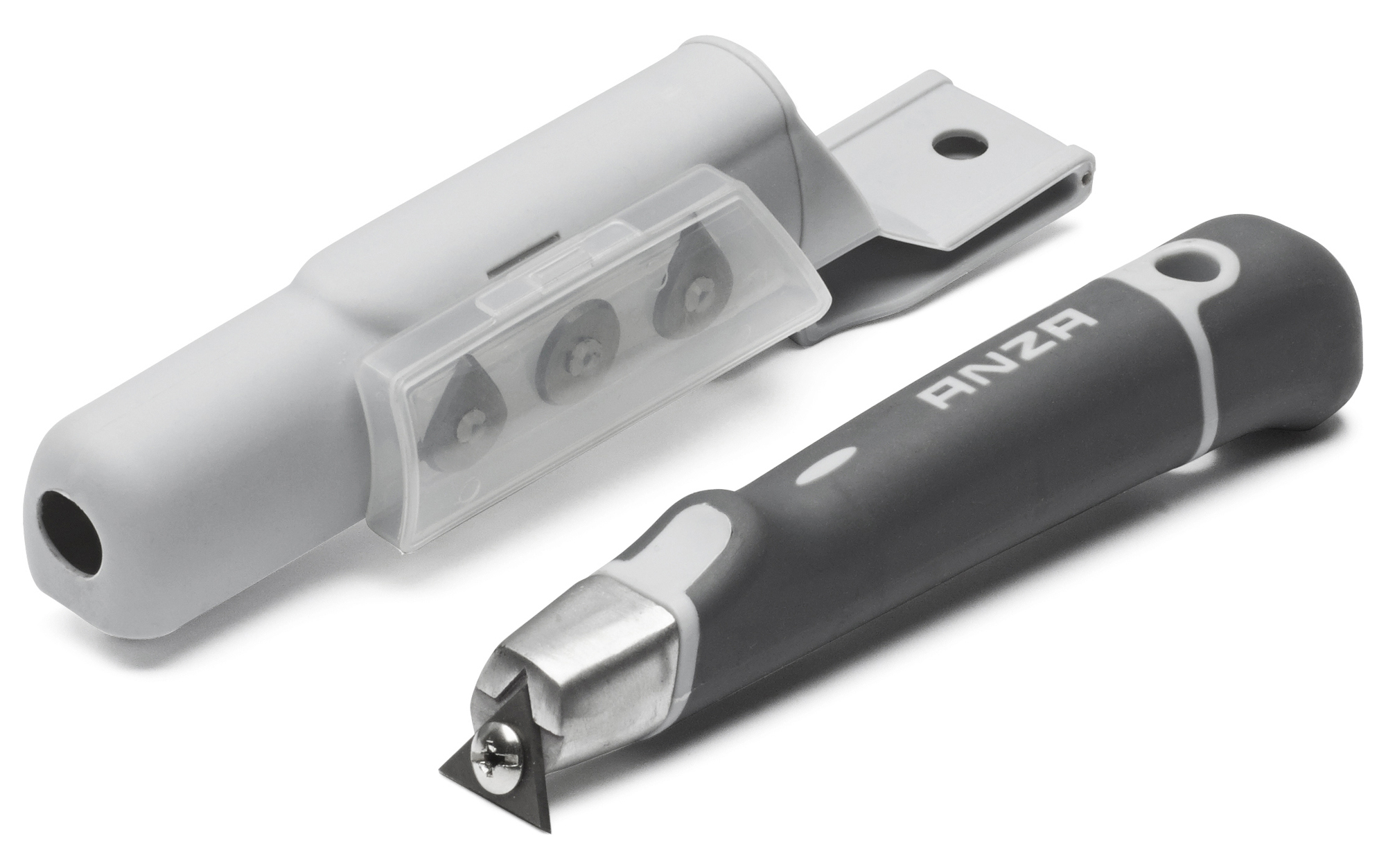 SKRAPA MED 3 BLAD I HÖLSTER  - Anza