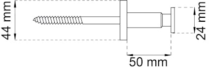 LEDSTÅNGSBESLAG 951 MÄSS MATT