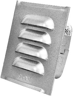 VENTILGALLER FLEXIT MED RAM ALUZINKBELAGT STÅL 100X100MM - Flexit