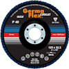 Lamellrondell med blå lameller och svart mitt, märkt "Germa Flex CIRKAT" och specifikationer som 125x22,2, P40, max 12200 rpm.