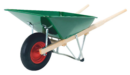 SKOTTKÄRRA 90 L GRÖN 90G 1018 MONTERAD