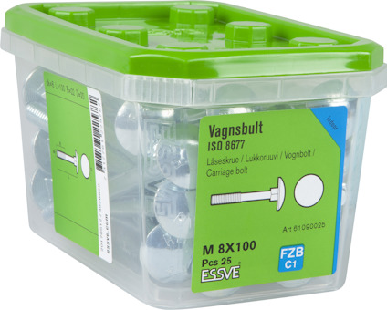 VAGNSBULT ISO 8677 FZB M8X100 25ST