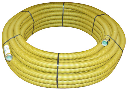 KABELRÖR DVS/SRN 50/42 GUL KORR.SLÄT INS.DRAGTRÅD 50M