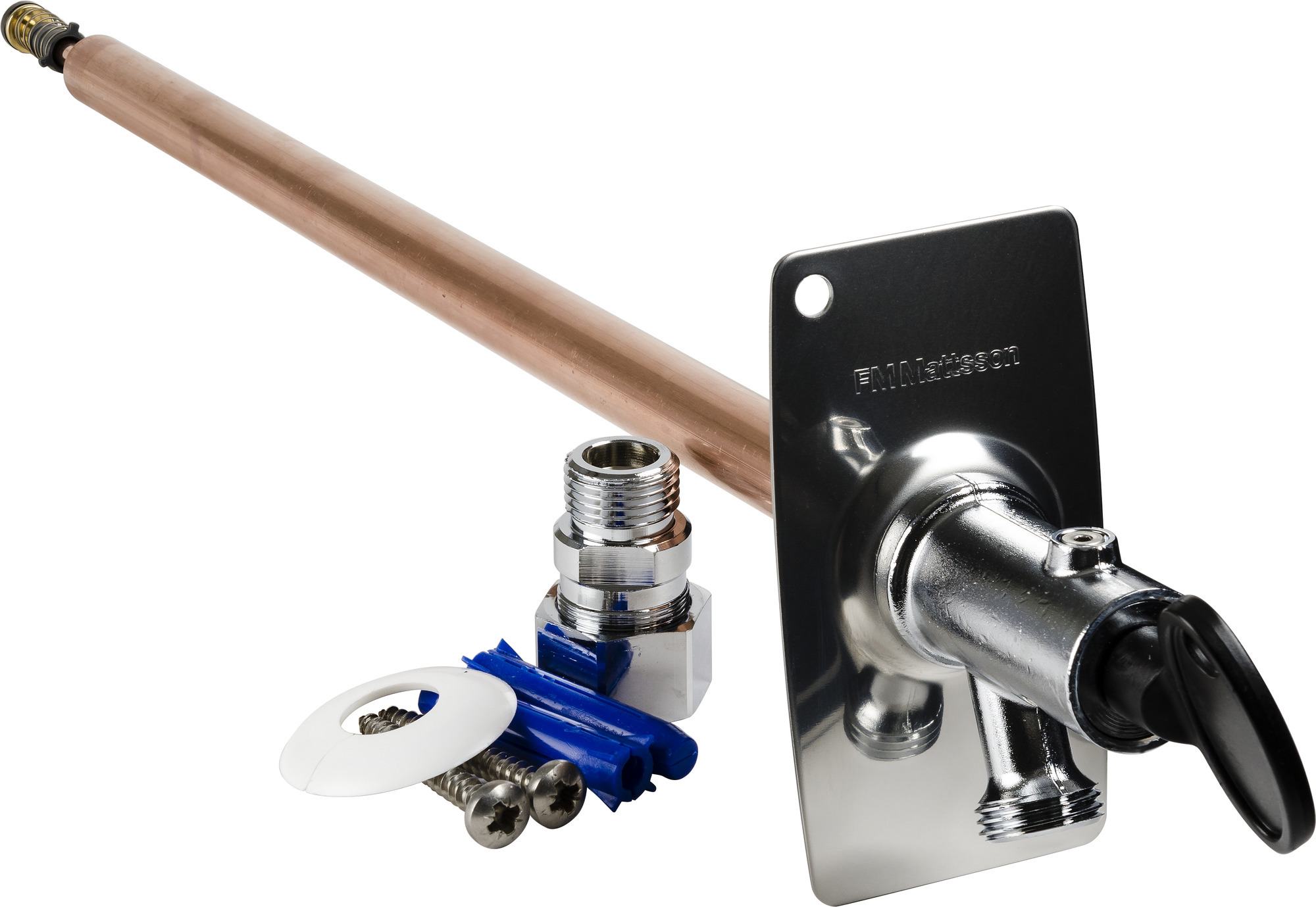 VATTENUTKASTARE MED NYCKEL FMMMAX 400MM FRYSSÄKER - FM Mattsson