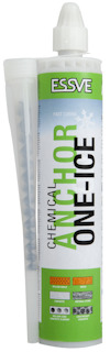 ESSVE kemisk ankarmassa ONE-ICE i grön och vit förpackning med medföljande blandrör.