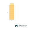 Diagram av en träkomponent med måtten 315x90 mm, logotyp för Moelven längst ner till höger.