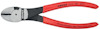 Kraftsidavbitare med röd handtag och texten "KNIPEX" tryckt på handtaget.