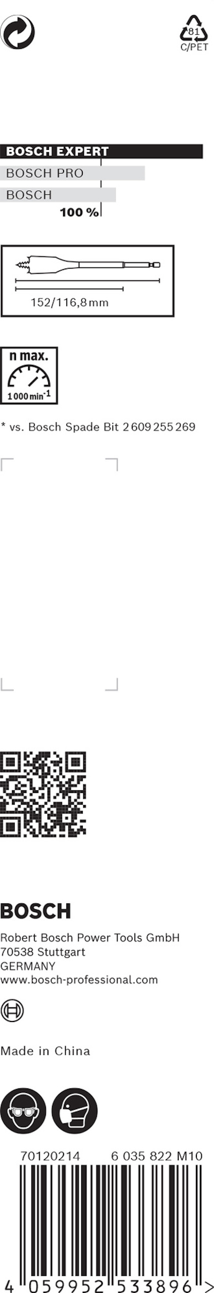 CENTRUMBORR SELFCUT 16X152MM