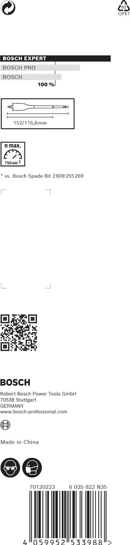 CENTRUMBORR SELFCUT 28X152MM