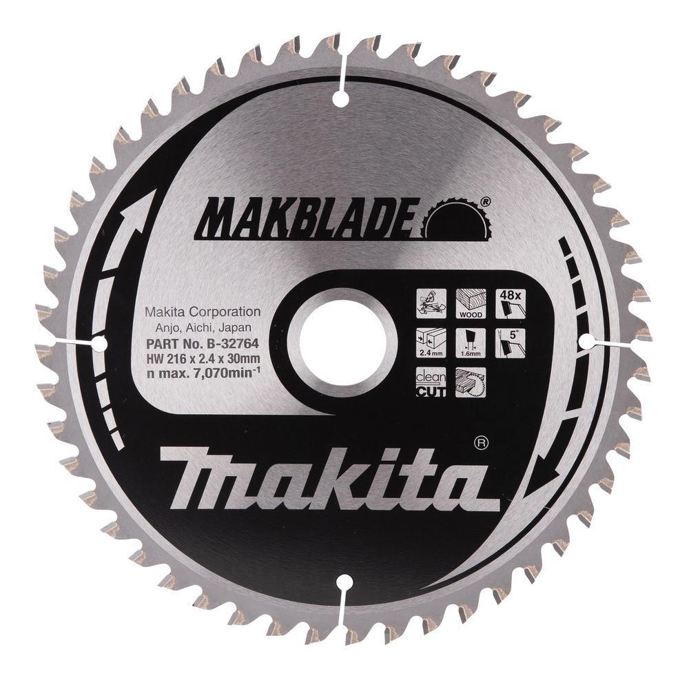 SÅGKLINGA B-32764 MAKITA MAKBLADE TRÄ 48T 216X30X2,4MM - Makita