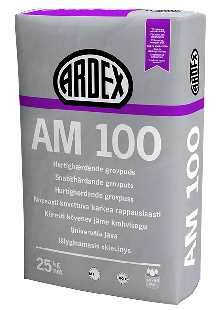 SNABBPUTS ARDEX AM100 GRÅ 25 KG - Ardex