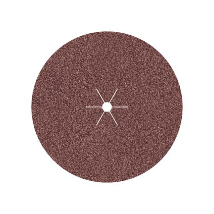 Brun sliprondell med en grov yta och ett centralt monteringshål.