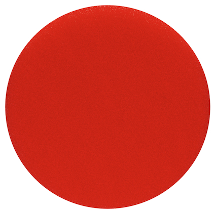 Röd cirkel på vit bakgrund.