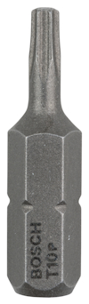 Sexkantig metallbit med märkningen "BOSCH T10P".