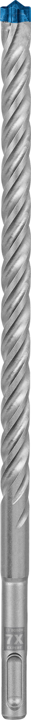 Borr med spiralformad skaft och blå tungsten-spets.